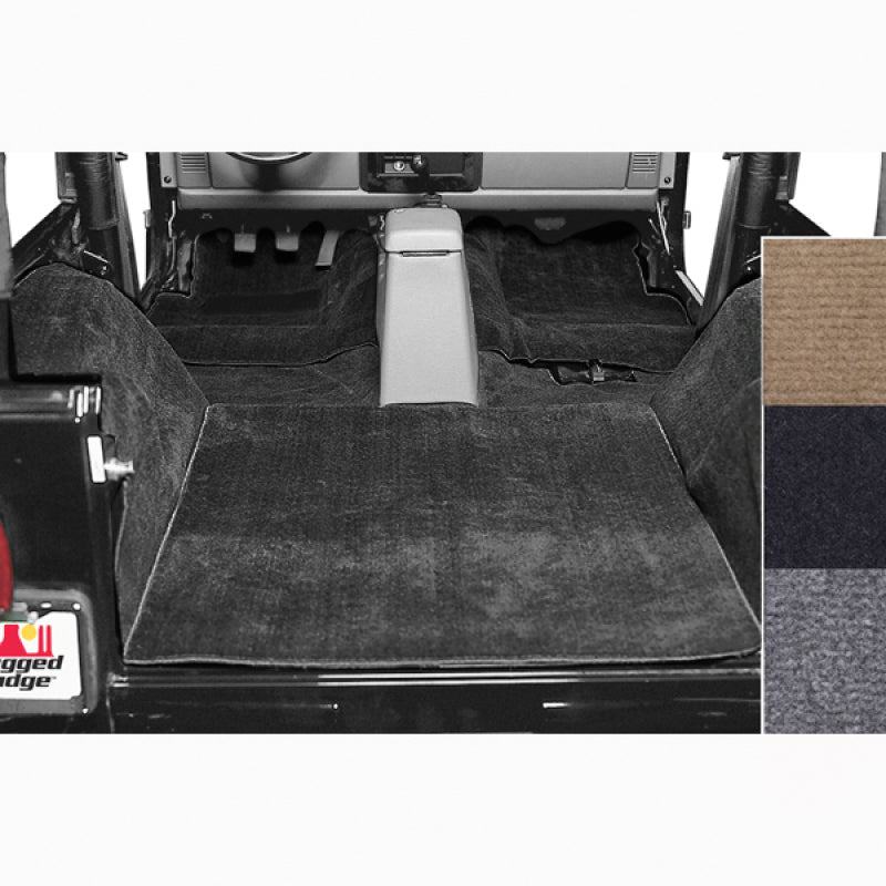 Rugged Ridge Deluxe Carpet Kit Black 76-95 Jeep CJ / Jeep Wrangler Models